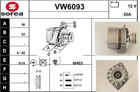 Sera VW6093 - Генератор autozip.com.ua