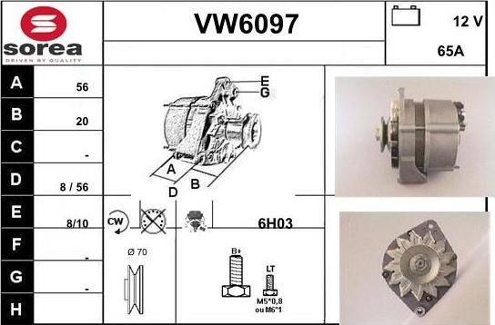 Sera VW6097 - Генератор autozip.com.ua