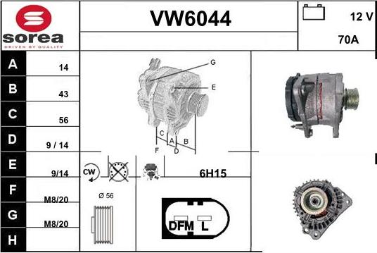 Sera VW6044 - Генератор autozip.com.ua