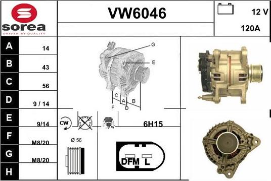 Sera VW6046 - Генератор autozip.com.ua