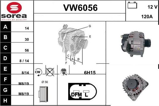 Sera VW6056 - Генератор autozip.com.ua