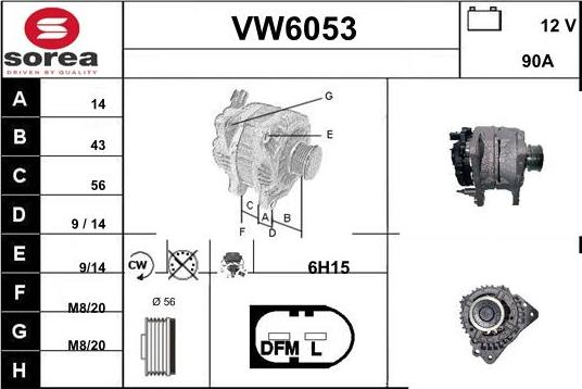 Sera VW6053 - Генератор autozip.com.ua