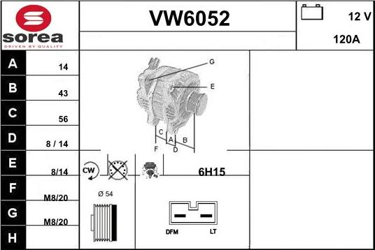 Sera VW6052 - Генератор autozip.com.ua