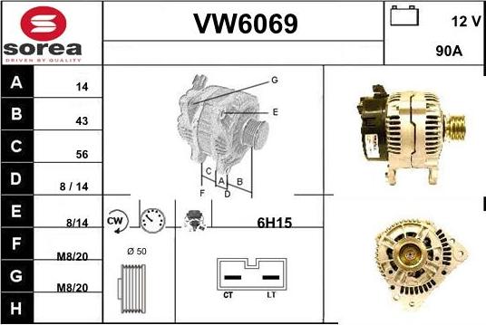 Sera VW6069 - Генератор autozip.com.ua