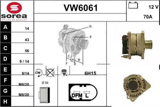 Sera VW6061 - Генератор autozip.com.ua