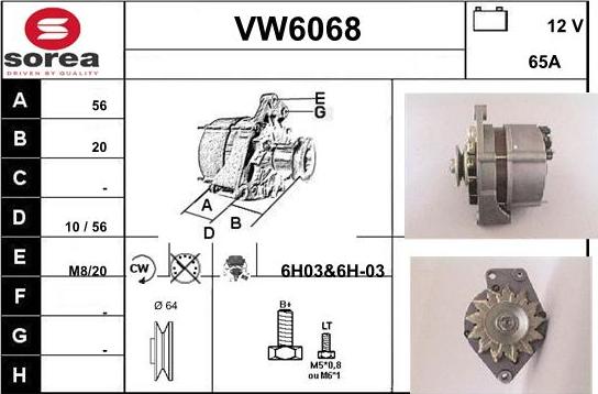 Sera VW6068 - Генератор autozip.com.ua