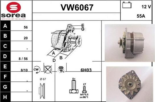 Sera VW6067 - Генератор autozip.com.ua