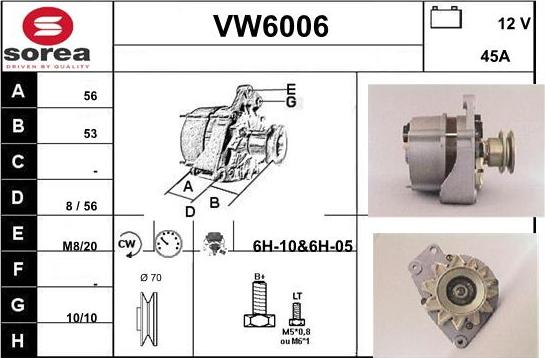 Sera VW6006 - Генератор autozip.com.ua