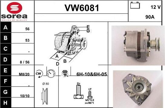 Sera VW6081 - Генератор autozip.com.ua