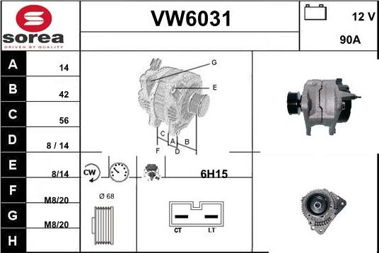 Sera VW6031 - Генератор autozip.com.ua