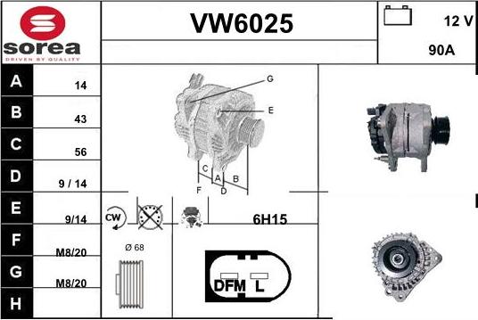 Sera VW6025 - Генератор autozip.com.ua