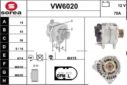 Sera VW6020 - Генератор autozip.com.ua