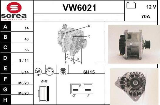 Sera VW6021 - Генератор autozip.com.ua