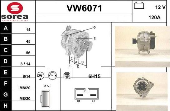 Sera VW6071 - Генератор autozip.com.ua