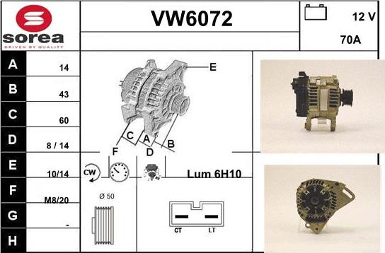 Sera VW6072 - Генератор autozip.com.ua