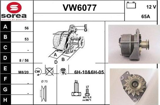 Sera VW6077 - Генератор autozip.com.ua