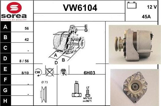 Sera VW6104 - Генератор autozip.com.ua