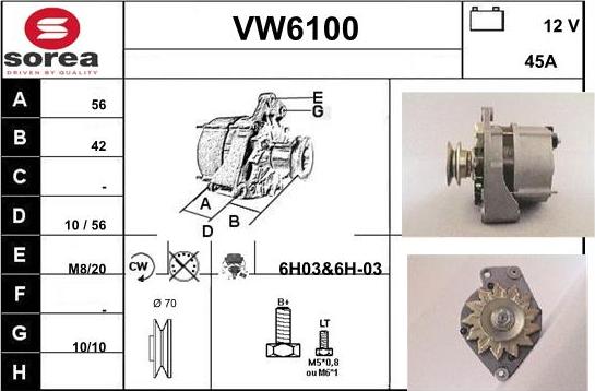 Sera VW6100 - Генератор autozip.com.ua