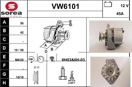 Sera VW6101 - Генератор autozip.com.ua