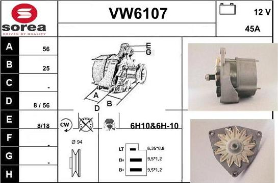 Sera VW6107 - Генератор autozip.com.ua