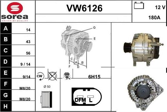 Sera VW6126 - Генератор autozip.com.ua