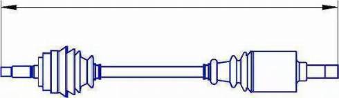 Sercore 22720 - Приводний вал autozip.com.ua