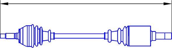 Sercore 12425 - Приводний вал autozip.com.ua