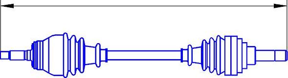 Sercore 12582 - Приводний вал autozip.com.ua