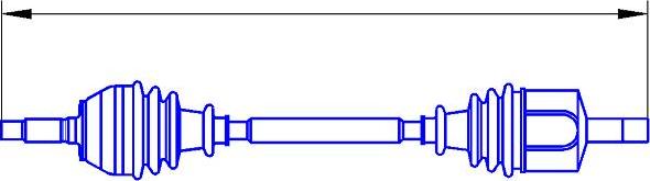 Sercore 12573 - Приводний вал autozip.com.ua