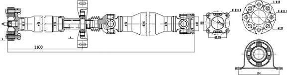 Sercore 32108D - Карданний вал, головна передача autozip.com.ua