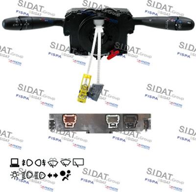 Sidat 431342 - Вимикач на рульовій колонці autozip.com.ua