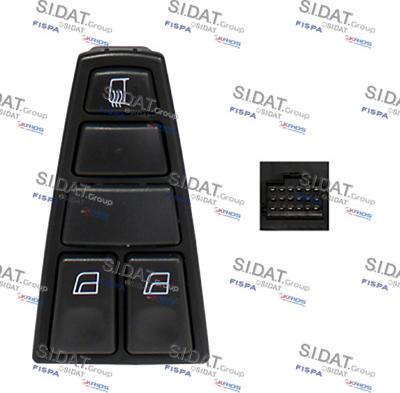 Sidat 5.145812A2 - Вимикач, стеклолод'емнік autozip.com.ua
