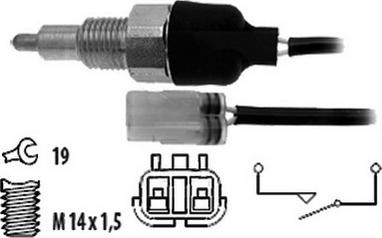 Sidat 3.234244 - Датчик, контактний перемикач, фара заднього ходу autozip.com.ua