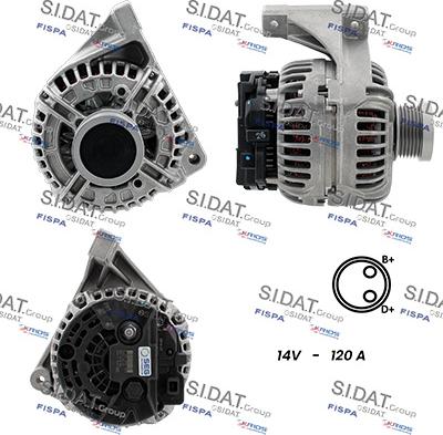 Sidat A12BH0439 - Генератор autozip.com.ua