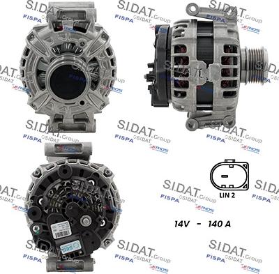 Sidat A12BH0754 - Генератор autozip.com.ua