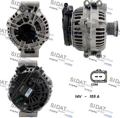 Sidat A12BH0765 - Генератор autozip.com.ua