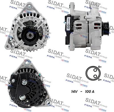 Sidat A12BH1152A2 - Генератор autozip.com.ua