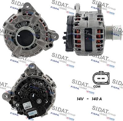 Sidat A12BH1392 - Генератор autozip.com.ua