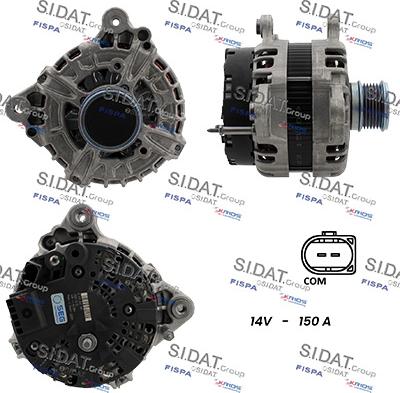 Sidat A12BH1342 - Генератор autozip.com.ua