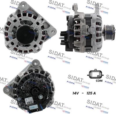 Sidat A12BH1347 - Генератор autozip.com.ua