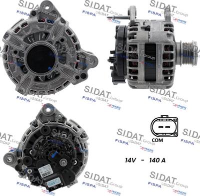 Sidat A12BH1358 - Генератор autozip.com.ua