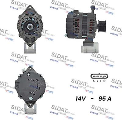 Sidat A12DR1074A2 - Генератор autozip.com.ua