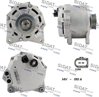 Sidat A12HT1267 - Генератор autozip.com.ua