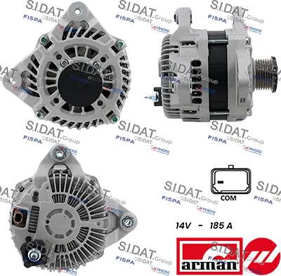 Sidat A12MH0172AS - Генератор autozip.com.ua