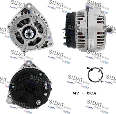 Sidat A12ML1438 - Генератор autozip.com.ua