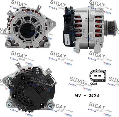 Sidat A12VA1434A2 - Генератор autozip.com.ua