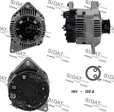 Sidat A12VA1174A2 - Генератор autozip.com.ua