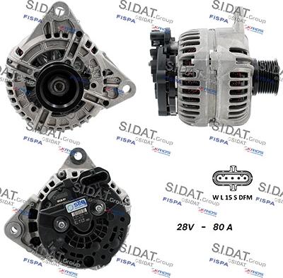 Sidat A24BH0095 - Генератор autozip.com.ua