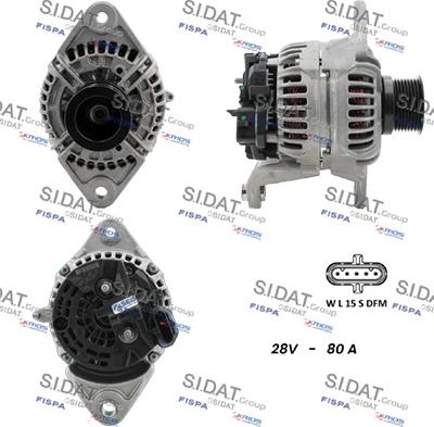 Sidat A24BH0115 - Генератор autozip.com.ua