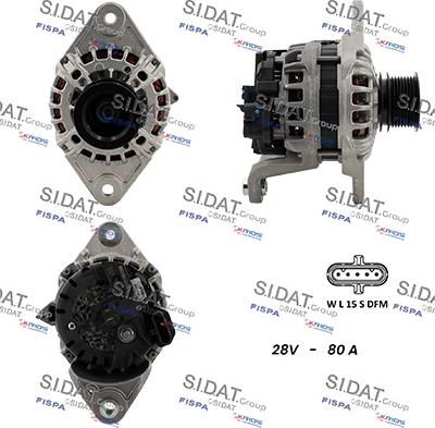 Sidat A24BH0181 - Генератор autozip.com.ua